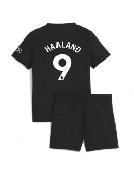 Manchester City Erling Haaland #9 Dječji Gostujuci Dres kompleti 2025-26 Kratak Rukavima (+ kratke hlače)